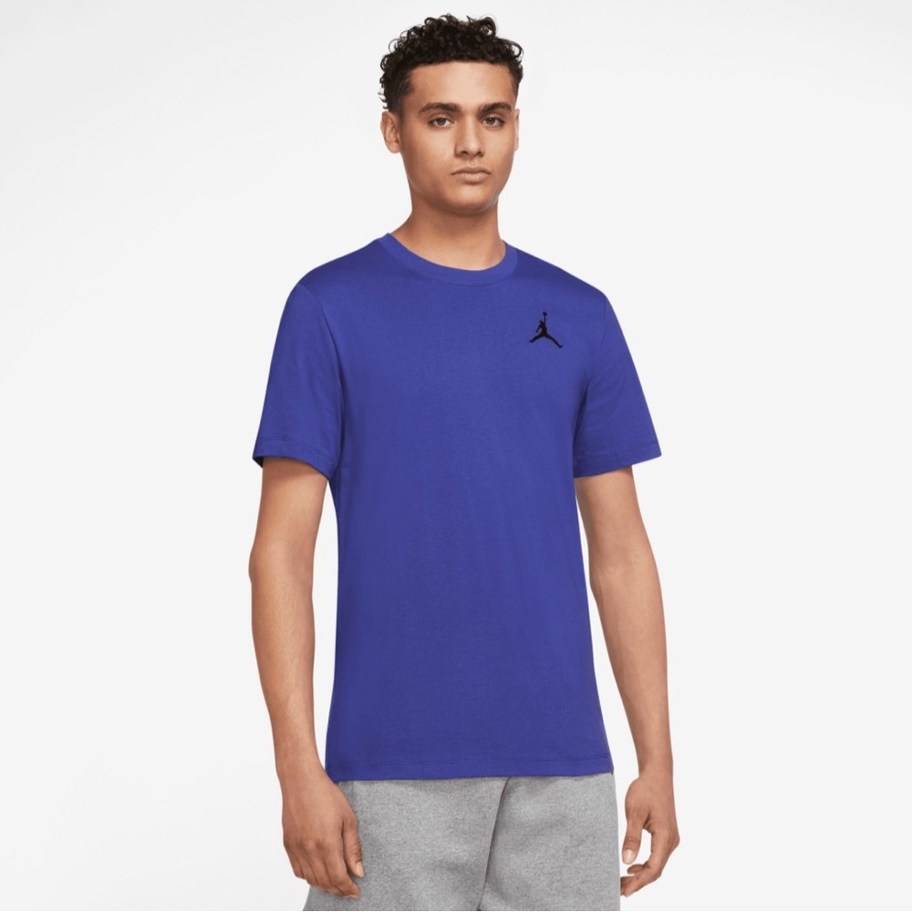 Jordan Jumpman Blue Embroidered T-Shirt Men’s Size L